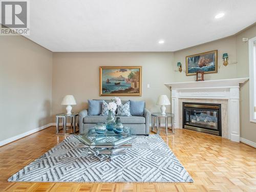 10 Silmoro Court, Vaughan (Maple), ON - Indoor Photo Showing Living Room With Fireplace