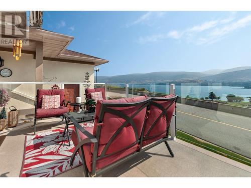 415 Ridge Road, Penticton, BC - Outdoor With Body Of Water With Deck Patio Veranda With View