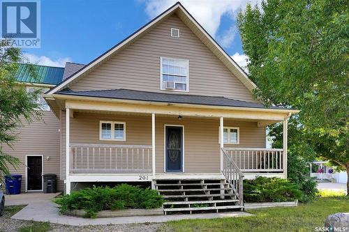 201 5Th Avenue, Caronport, SK - Outdoor With Deck Patio Veranda With Facade