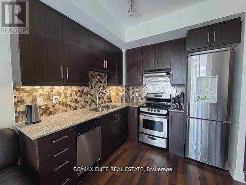 1015 - 68 Canterbury Place, Toronto, ON - Indoor Photo Showing Kitchen With Double Sink