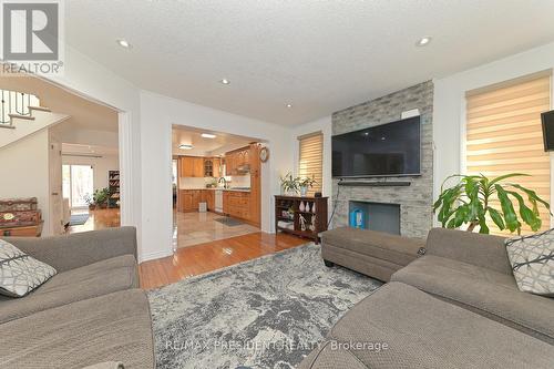 4 Morton Way W, Brampton (Fletcher'S West), ON - Indoor Photo Showing Living Room With Fireplace