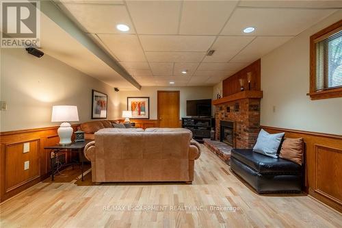 243 Wilson Street W, Hamilton (Ancaster), ON - Indoor Photo Showing Living Room With Fireplace