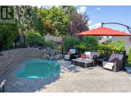 360 Rio Drive S, Kelowna, BC - Outdoor With In Ground Pool With Backyard