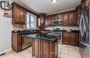 18 River Heights Drive, Brampton (Bram East), ON  - Indoor Photo Showing Kitchen With Double Sink 