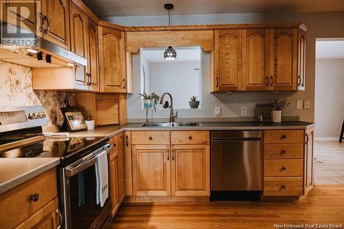 41 Kinney Road, Jacksonville, NB - Indoor Photo Showing Kitchen With Double Sink