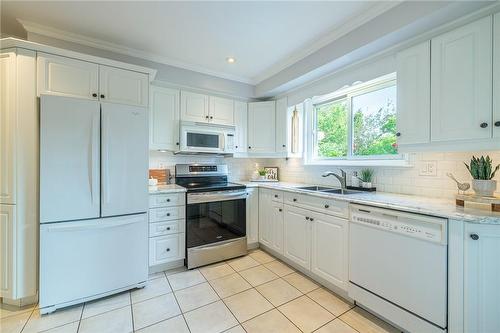 1310 Ester Drive, Burlington, ON - Indoor Photo Showing Kitchen With Double Sink