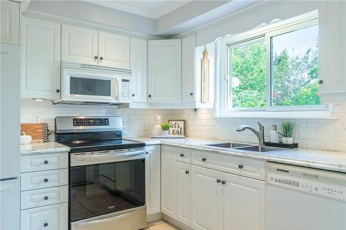 1310 Ester Drive, Burlington, ON - Indoor Photo Showing Kitchen With Double Sink