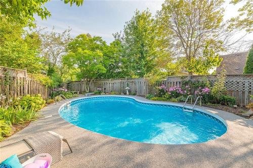 1310 Ester Drive, Burlington, ON - Outdoor With In Ground Pool With Backyard