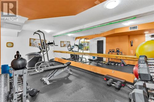 75 Riverside Drive East Unit# 702, Windsor, ON - Indoor Photo Showing Gym Room