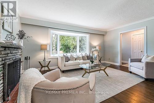 1629 Wembury Road, Mississauga (Lorne Park), ON - Indoor Photo Showing Living Room With Fireplace