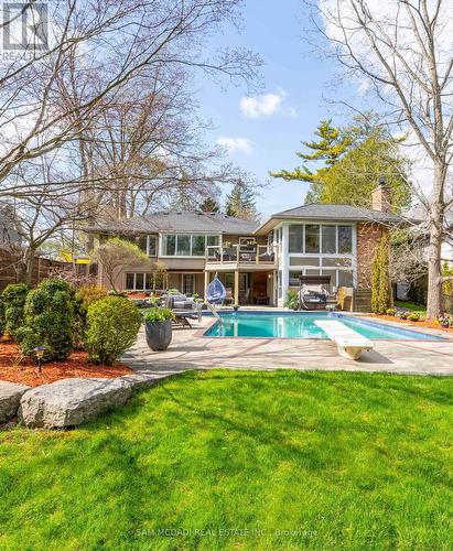 1269 Stavebank Road, Mississauga (Mineola), ON - Outdoor With In Ground Pool