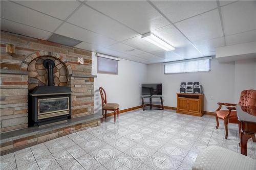 159 West 26Th Street, Hamilton, ON - Indoor Photo Showing Basement With Fireplace