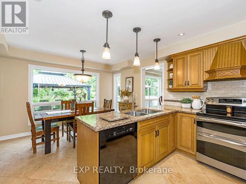 2048 Parklane Crescent, Burlington (Rose), ON - Indoor Photo Showing Kitchen With Double Sink