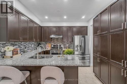 35 Crossbrooks Street, Markham (Cornell), ON - Indoor Photo Showing Kitchen With Stainless Steel Kitchen With Double Sink With Upgraded Kitchen