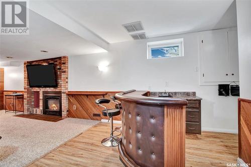 206 Frobisher Crescent, Saskatoon, SK - Indoor With Fireplace