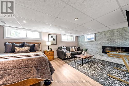 223 Garrard Road, Whitby (Blue Grass Meadows), ON - Indoor Photo Showing Bedroom With Fireplace