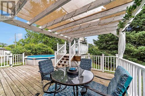 223 Garrard Road, Whitby (Blue Grass Meadows), ON - Outdoor With Above Ground Pool With Deck Patio Veranda With Exterior