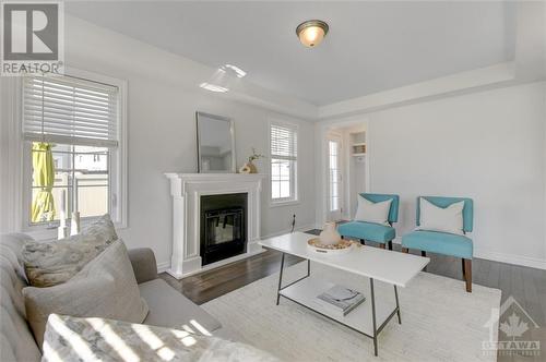 210 Clintonia Street, Ottawa, ON - Indoor Photo Showing Living Room With Fireplace