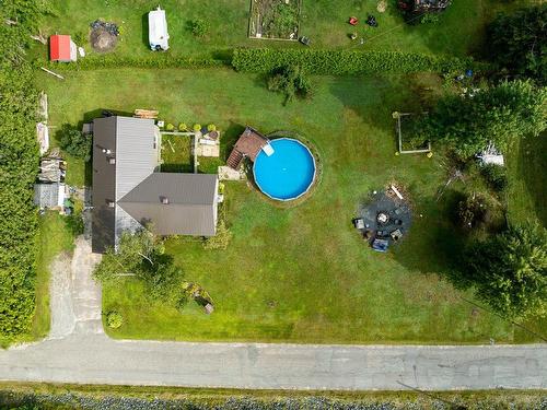 Aerial photo - 131 Rue Des Mésanges, Val-Des-Sources, QC - Outdoor With Above Ground Pool