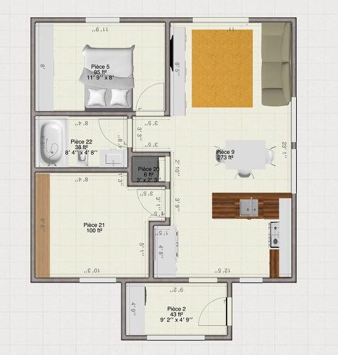 Plan (croquis) - 193 Rue Louis-Hémon, Rosemère, QC 