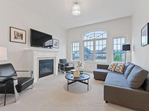 301 Chatfield Dr, Vaughan, ON - Indoor Photo Showing Living Room With Fireplace