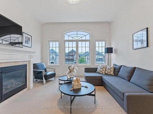 301 Chatfield Dr, Vaughan, ON - Indoor Photo Showing Living Room With Fireplace