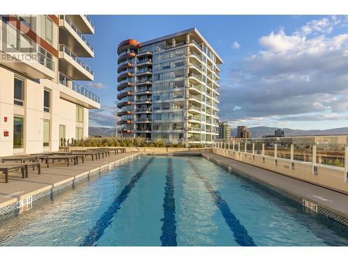 1181 Sunset Drive Unit# 1204, Kelowna, BC - Outdoor With In Ground Pool With Balcony