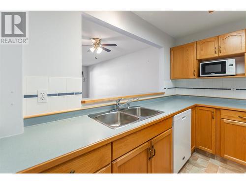 2401 South Main Street Unit# 202, Penticton, BC - Indoor Photo Showing Kitchen With Double Sink