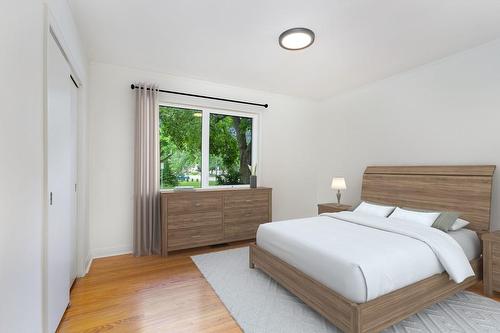 Virtually staged - 40 Robroy Avenue, Hamilton, ON - Indoor Photo Showing Bedroom