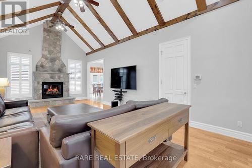 129 Duncan Road, Richmond Hill (Langstaff), ON - Indoor Photo Showing Living Room With Fireplace