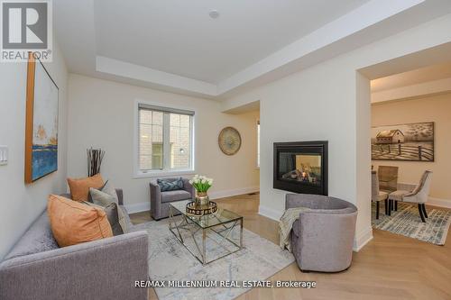 66 Dairymaid Road, Brampton, ON - Indoor Photo Showing Living Room With Fireplace