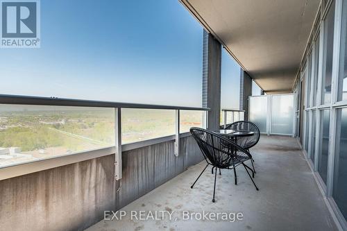 1406 - 2081 Fairview Street, Burlington, ON - Outdoor With Balcony With Exterior