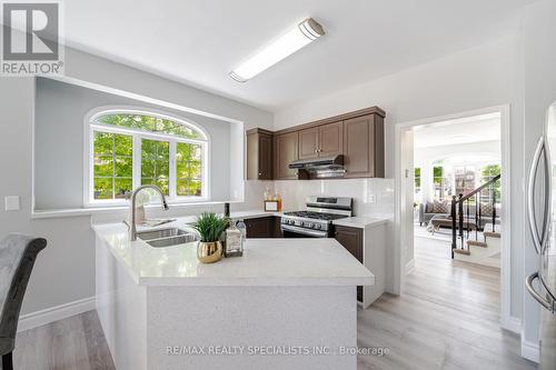 34 Blue Whale Boulevard, Brampton, ON - Indoor Photo Showing Kitchen With Double Sink
