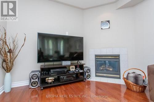3967 Mcdowell Drive, Mississauga, ON - Indoor Photo Showing Living Room With Fireplace