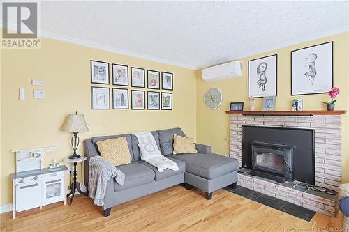 33 Fletcher Court, Fredericton, NB - Indoor Photo Showing Living Room With Fireplace