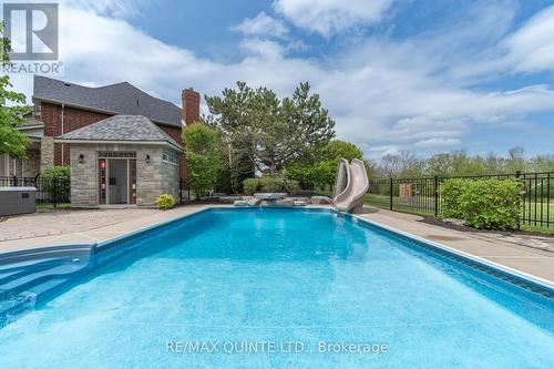 48 Settlers Landing Drive, Quinte West, ON - Outdoor With In Ground Pool With Backyard