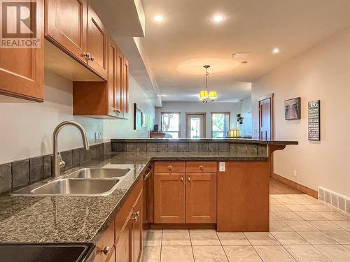 5401 Lakeshore Drive Unit# 105, Osoyoos, BC - Indoor Photo Showing Kitchen With Double Sink