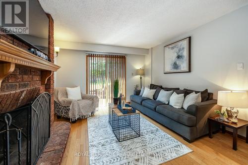 6 Longfellow Court, Whitby, ON - Indoor Photo Showing Living Room With Fireplace