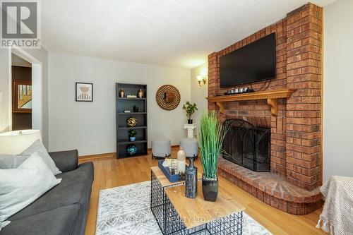 6 Longfellow Court, Whitby, ON - Indoor Photo Showing Living Room With Fireplace