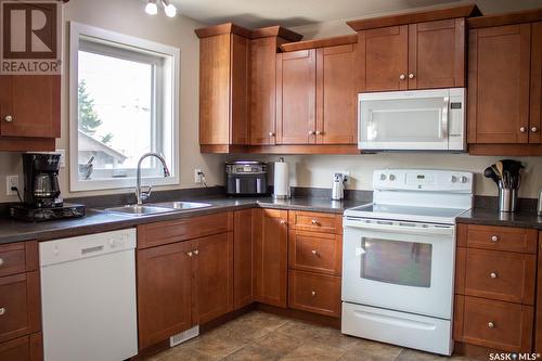 219 Lendrum Street, Melfort, SK - Indoor Photo Showing Kitchen With Double Sink