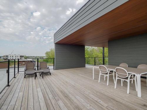 Patio - 304-7150 Boul. Des Athlètes, Trois-Rivières, QC - Outdoor With Deck Patio Veranda With Exterior