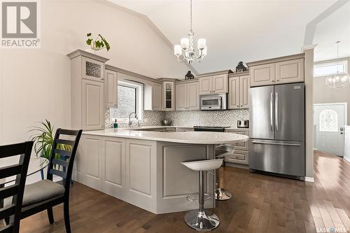 3336 Windsor Park Crescent, Regina, SK - Indoor Photo Showing Kitchen With Stainless Steel Kitchen With Upgraded Kitchen