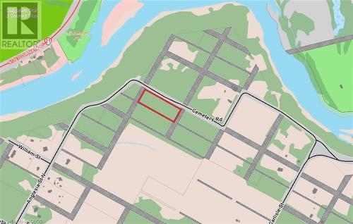 Area marked in red - 31-35 Cemetery Road, Saugeen Shores, ON 