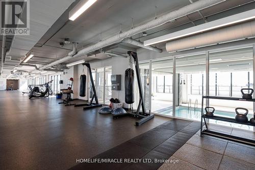 4818 - 30 Shore Breeze Drive, Toronto, ON - Indoor Photo Showing Gym Room