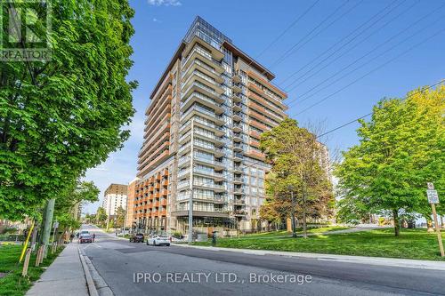 307 - 21 Park Street E, Mississauga, ON - Outdoor With Balcony With Facade