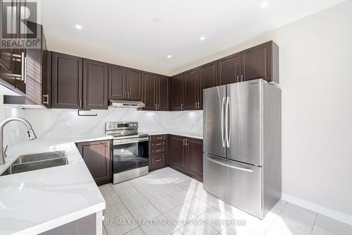 351 Royal West Drive, Brampton, ON - Indoor Photo Showing Kitchen With Double Sink With Upgraded Kitchen