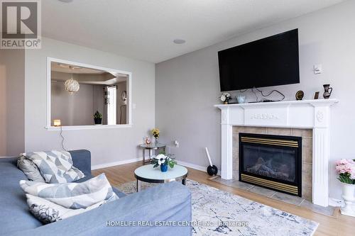 22 Jonesridge Drive S, Ajax, ON - Indoor Photo Showing Living Room With Fireplace