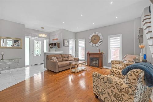 55 Livingstone Drive, Dundas, ON - Indoor Photo Showing Living Room With Fireplace