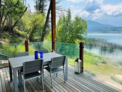 8257 Grainger Road, Canal Flats, BC - Outdoor With Body Of Water With Deck Patio Veranda