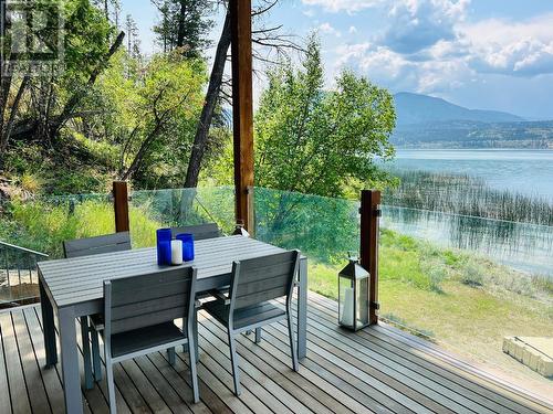 8257 Grainger Road, Canal Flats, BC - Outdoor With Body Of Water With Deck Patio Veranda